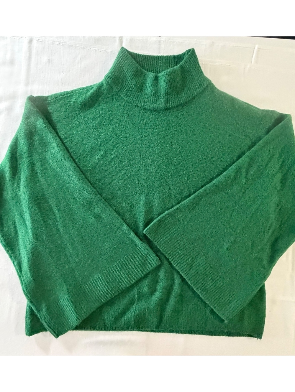 CeCe Women's Size L Green Turtleneck Sweater Size Large